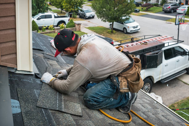 Professional Roofing technician working in Bainbridge, NY
